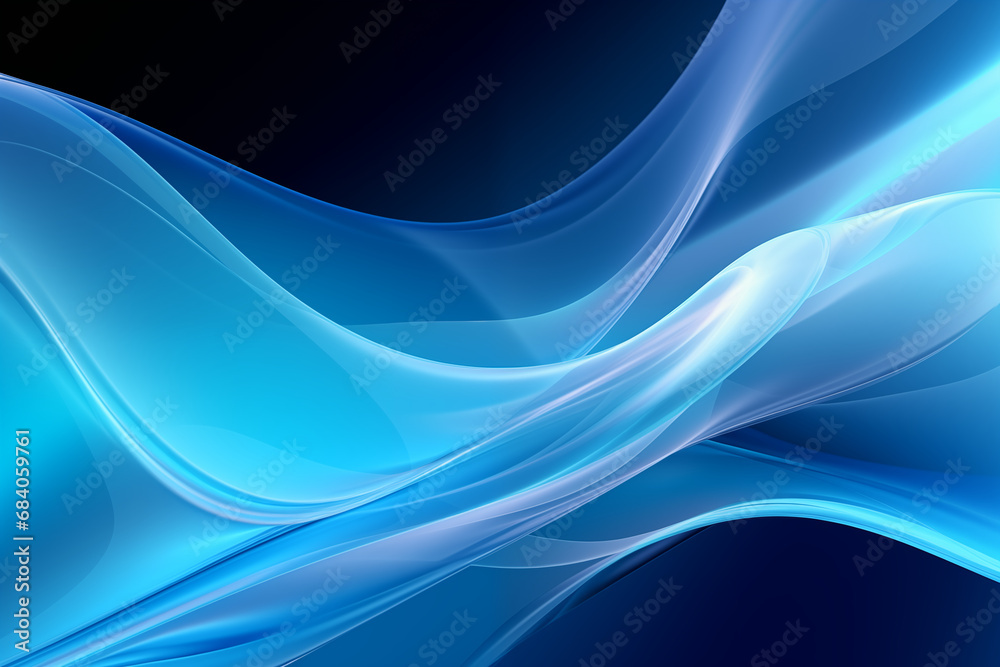 abstract blue wave background