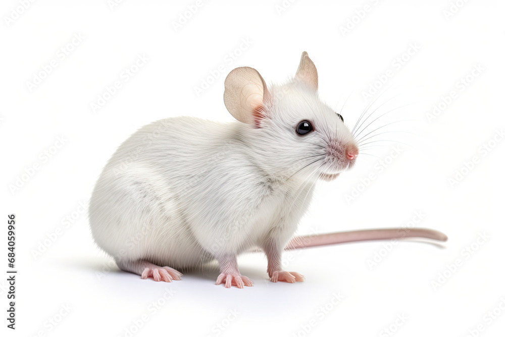 white rat isolated on white background white rat isolated on white background