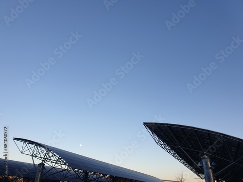 Solar panel used in the parking lot