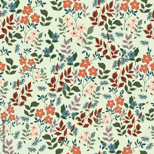 Allover design pattern art and beautiful pattern floral flower art and textile design