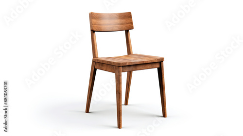 wooden chair isolated on white background