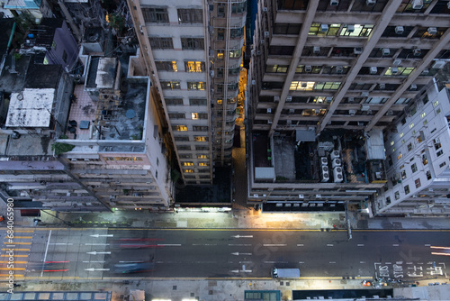 Street view durStreet view during the hotel quarantine in Hong Konging the hotel quarantine in Hong Kong