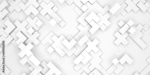 Geometric abstract white background. Tiled style