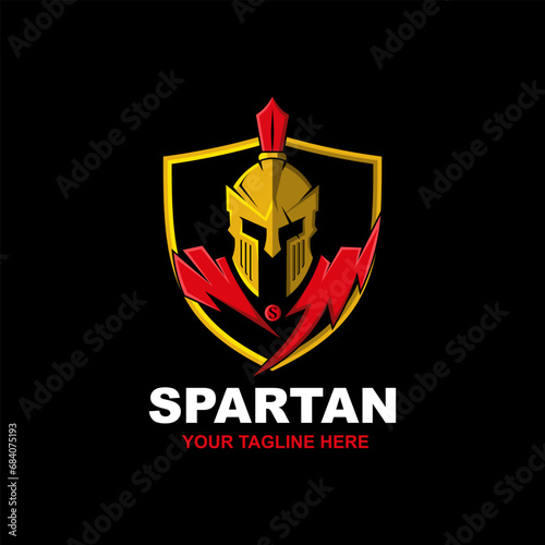 Spartan warrior helmet - sparta mask logo design, suitable for your design need, logo, illustration, animation, etc.