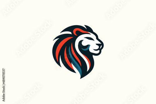Vector The lion logo design