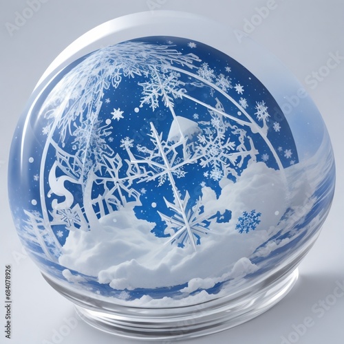 snow globe in glass