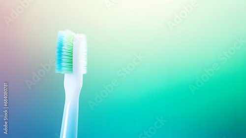 Blue Bristled Toothbrush for Effective Oral Care and Hygiene Generative AI