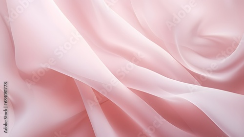 Soft and Delicate Pink Fabric with Abundant Folds and Textures for Backgrounds and Textile Designs Generative AI