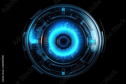 futuristic eye scan technology