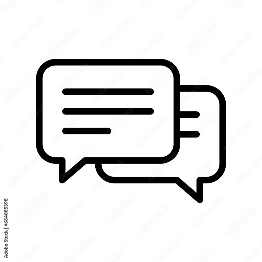 Communication icons in various shapes in flat, line, colored styles. Communication icons in various shapes in flat, line, colored styles.