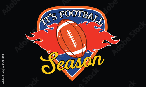 American Football T-shirt Design Vector photo