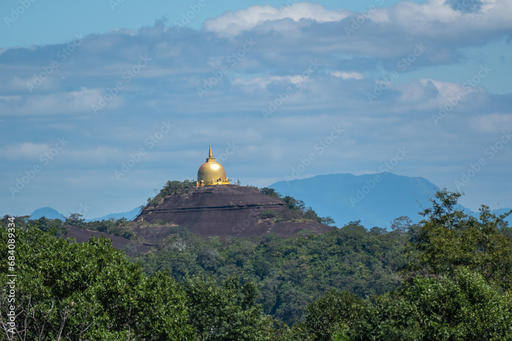 Buddhism Temple on Phu Langka National Park, Bueng Kan Province in Thailand