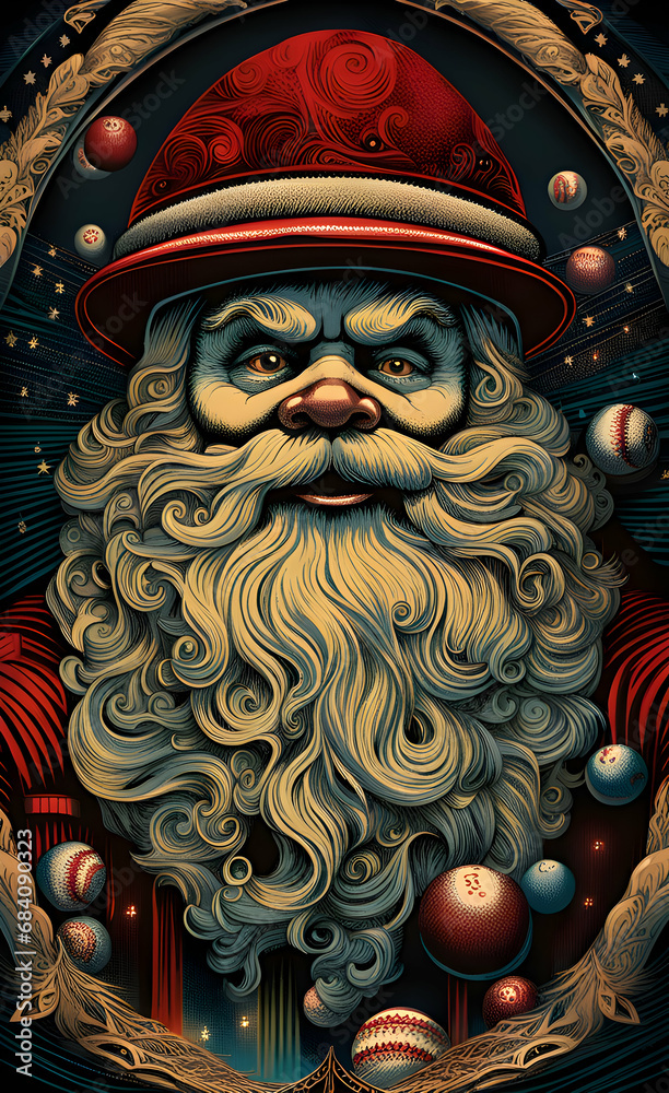 Fototapeta premium Nightmare santa