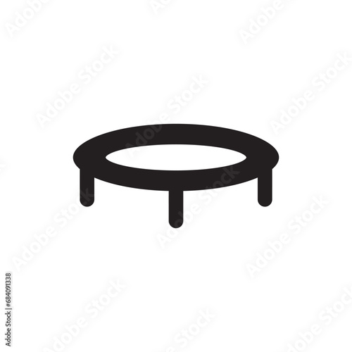 trampoline icon design vector isolated