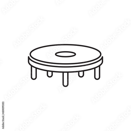 trampoline icon design vector isolated
