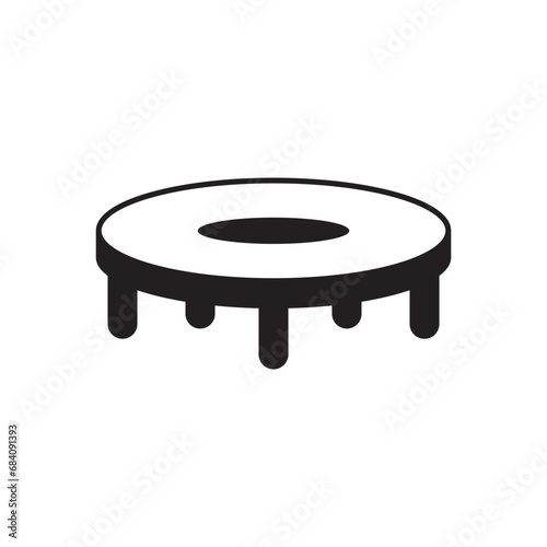 trampoline icon design vector isolated