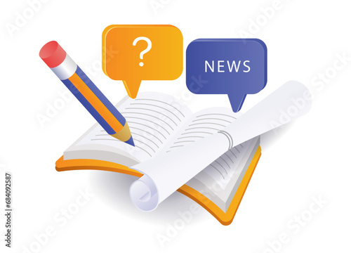 Infographic concept looking for lots of latest news