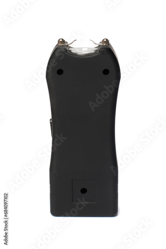 Shock stun gun isolated on white background. Electric shocker for self defense