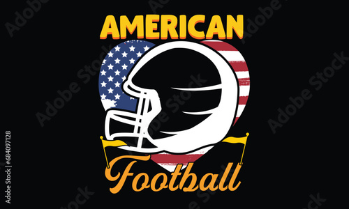 American Football T-shirt Design Vector