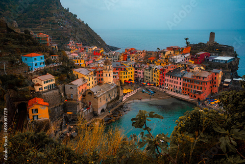 View of the village of Vernazza, La Spezia. Cinque Terre, Italy. photo