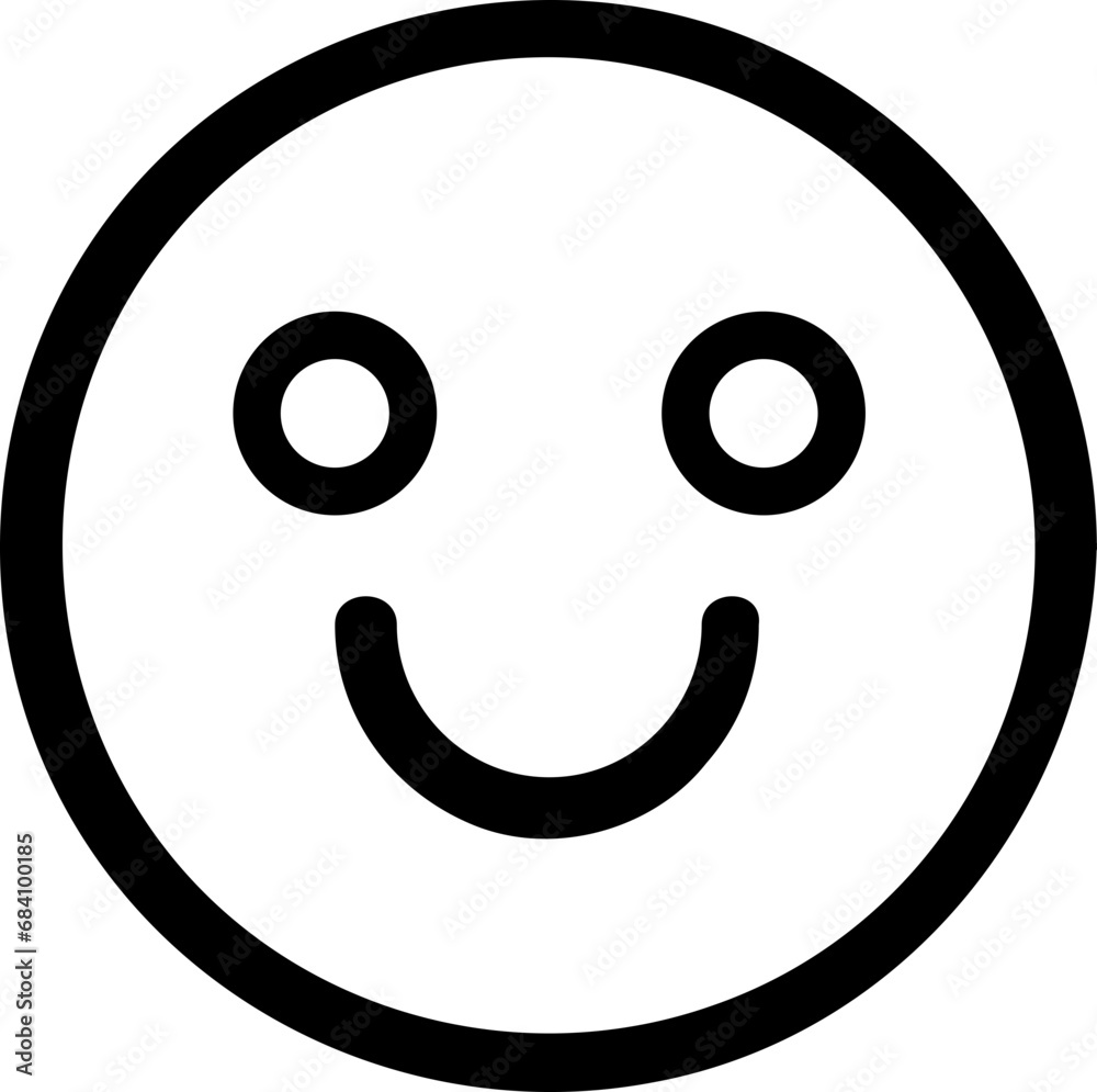 Smile Emoticon Vector Icon Smile Emoticon Vector Icon