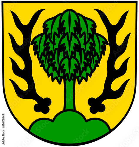 Coat of arms of the city of Asperg. Germany