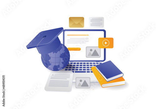 Online educational computer web application