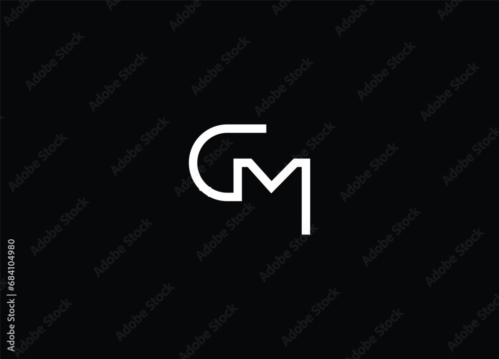 Creative Letters GM Logo Design Vector Template Creative Letters GM Logo Design Vector Template
