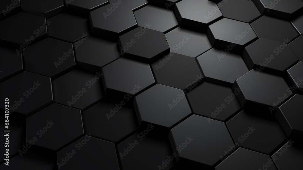 Abstract black background wallpaper with black hexagons Abstract black background wallpaper with black hexagons