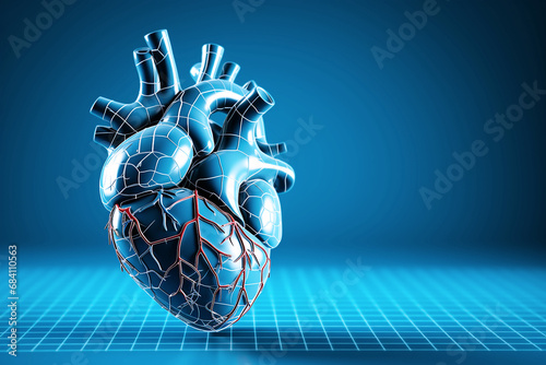 Blue Heart. Cardiologist, Medical Concepts photo