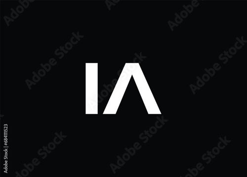 Creative Letters IA Logo Design Vector Template