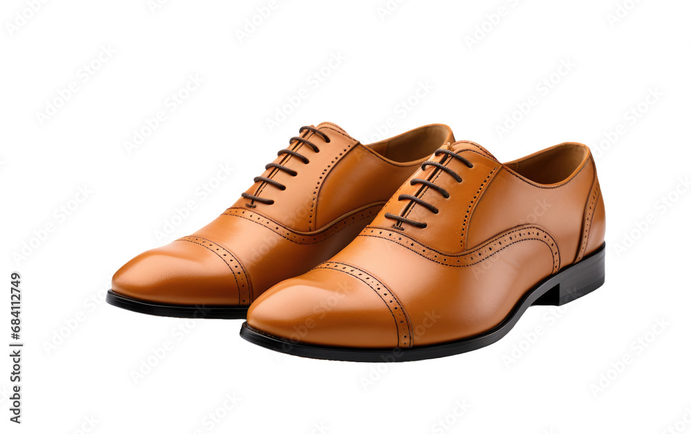 A Realistic Glimpse into Classic Oxfords Fashion on White or PNG Tarnsparent Background