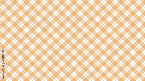 Diagonal print orange plaid background