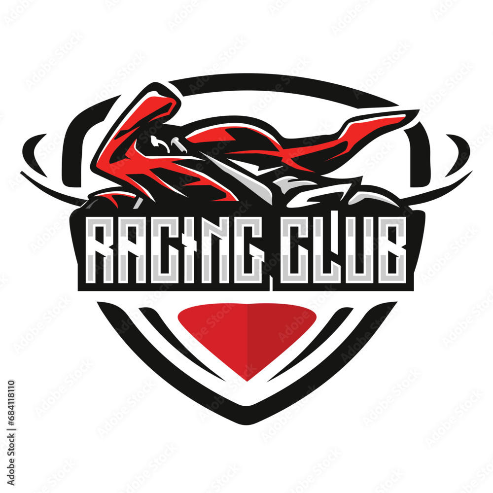 racing bike logo template racing bike logo template