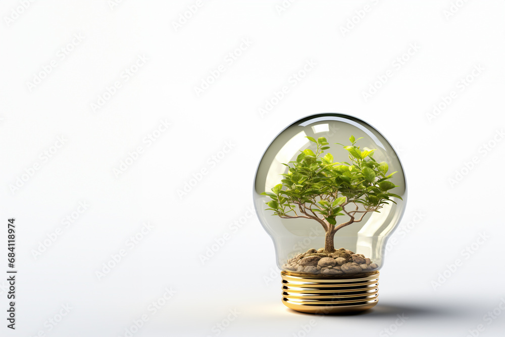 Eco green energy concept, sustainable and renewable energy Eco green energy concept, sustainable and renewable energy