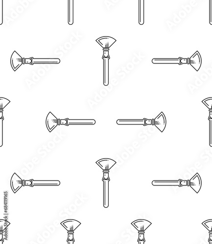 Makeup Brush Icon Seamless Pattern M_2311002