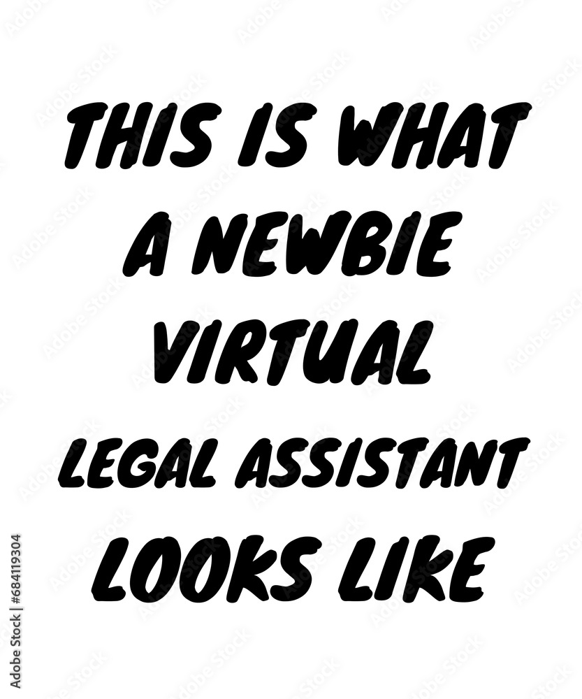 Obraz premium Newbie virtual legal assistant