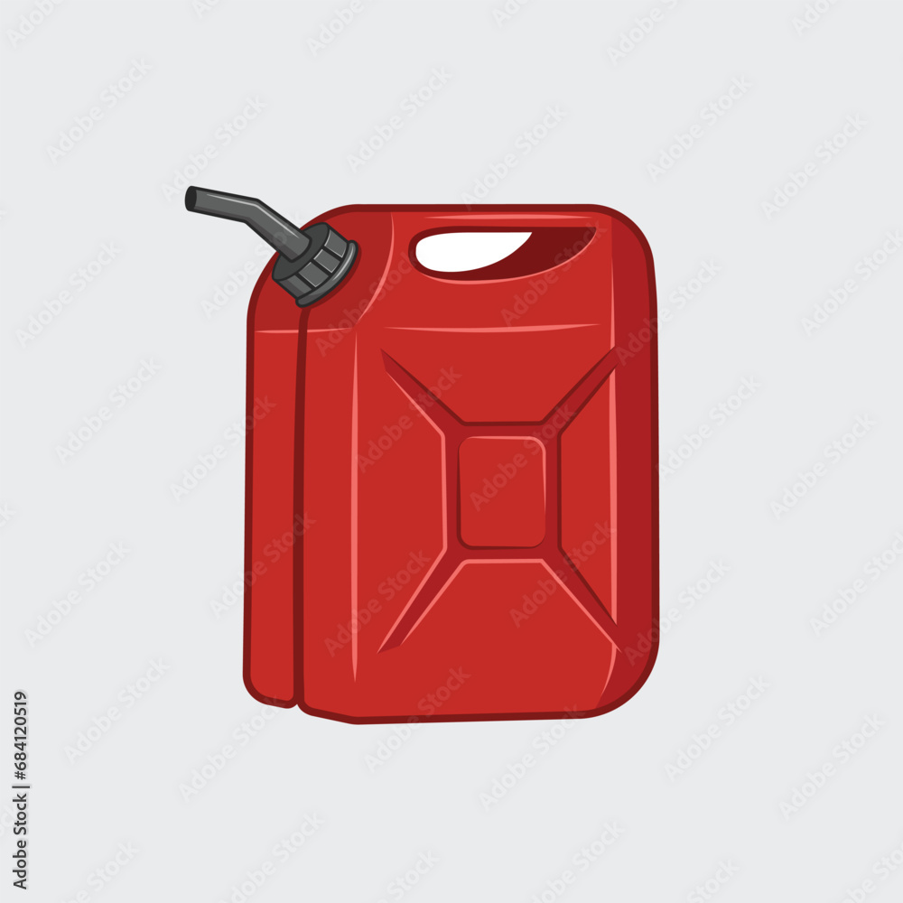 Jerrycan canister container for fuel. vector illustration Jerrycan canister container for fuel. vector illustration