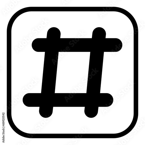 Hashtag icon