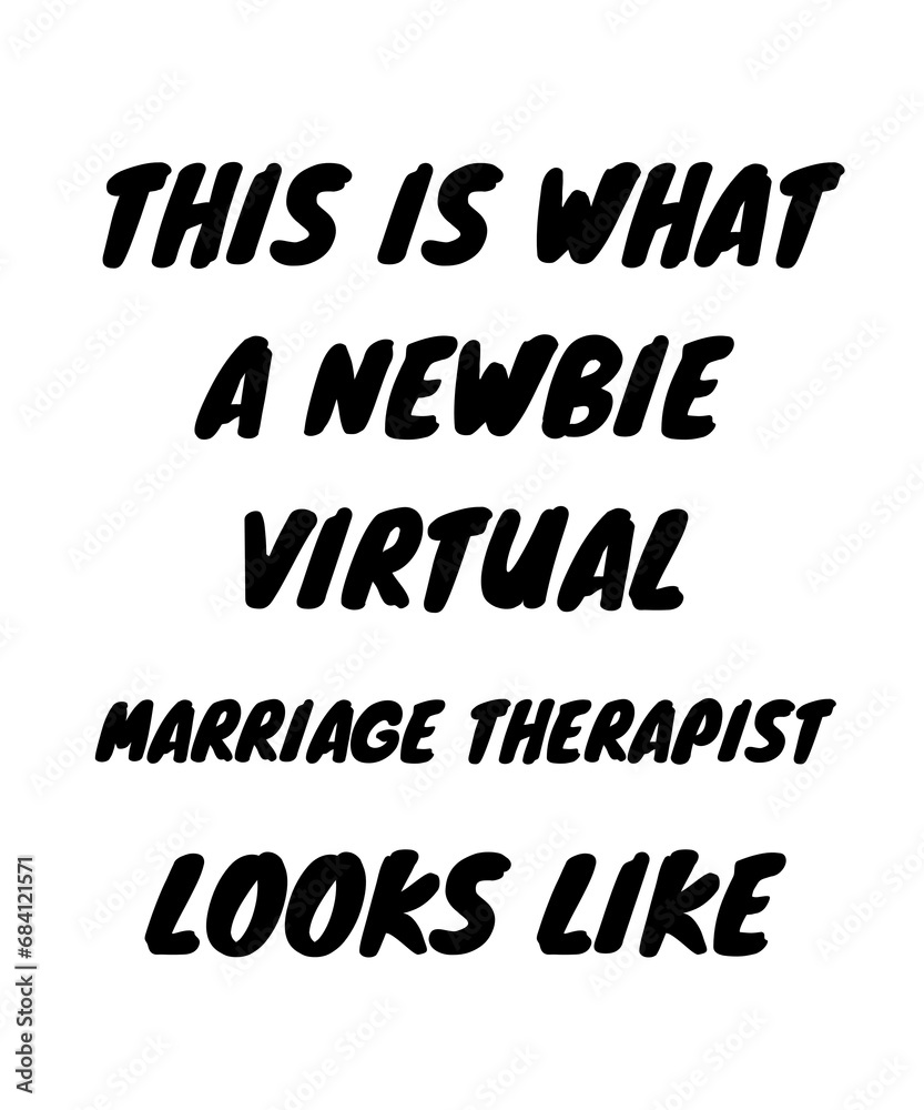 Obraz premium Newbie virtual marriage therapist