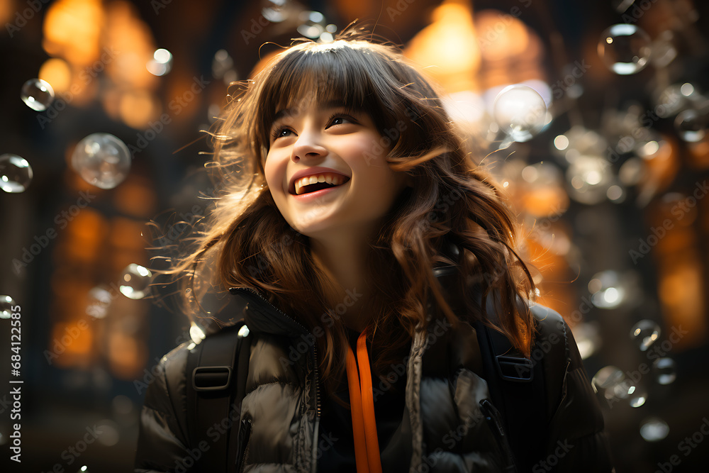 beautiful girl looking straight, portrait photo beautiful girl looking straight, portrait photo