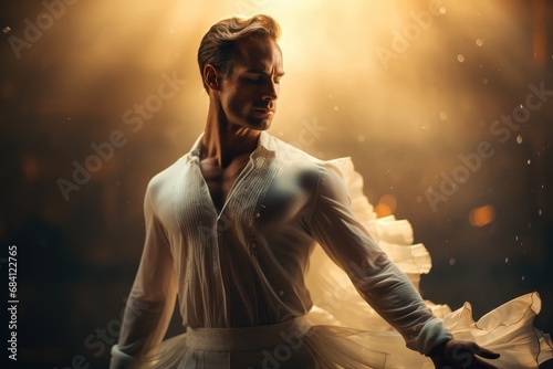 New Age Gentleman - A man practicing ballet - Modern Masculinity - AI Generated