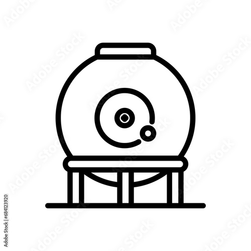 hydrogen energy icon vector in line style