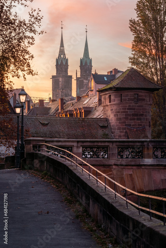 Morgenlicht in Nürnberg, Bayern