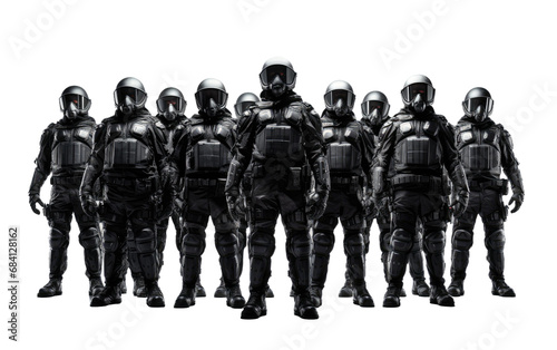 Navigating Chaos The Essential Riot Gear Isolated on Transparent Background PNG photo