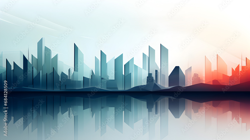 City Abstract Business Background