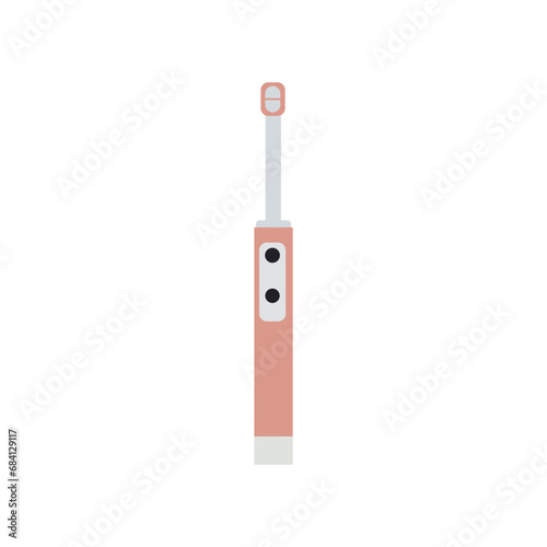 Vector electric toothbrush illustration.