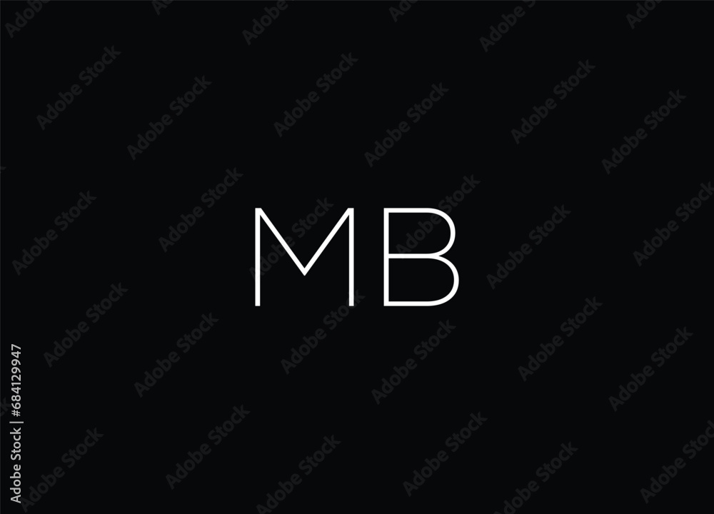 Creative Letters MB Logo Design Vector Template Creative Letters MB Logo Design Vector Template