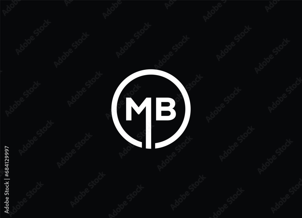 Creative Letters MB Logo Design Vector Template Creative Letters MB Logo Design Vector Template