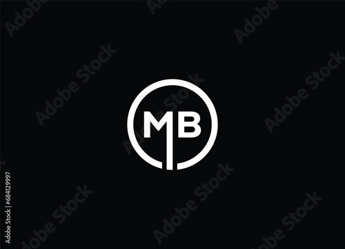 Creative Letters MB Logo Design Vector Template